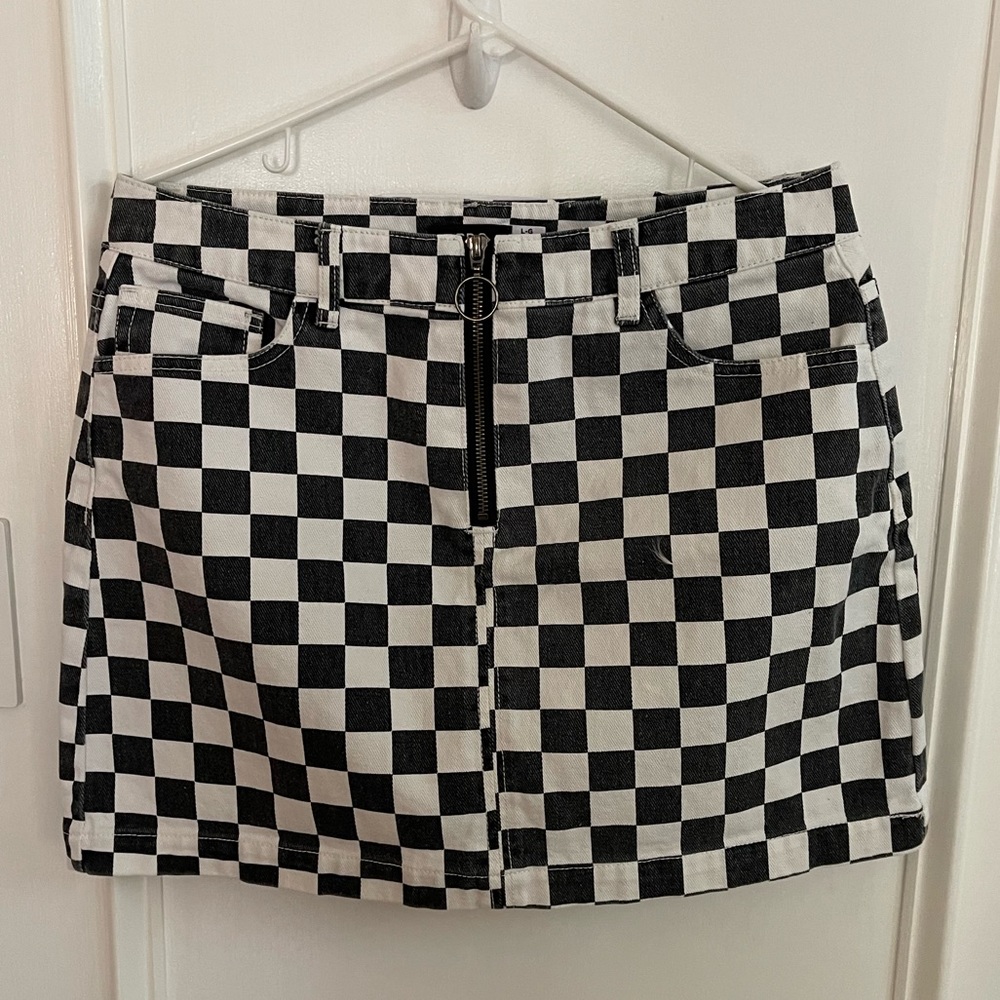 Checkered Mini Skirt